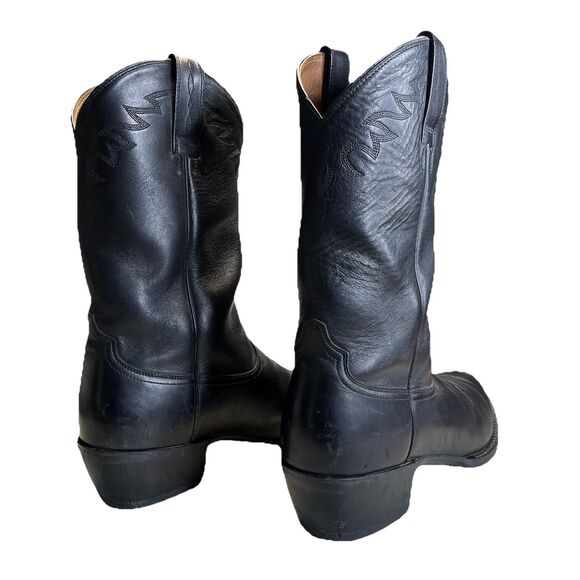 Ariat Heritage Sedona Black Leather Cowboy Boots Mens 11 D Roper Riding